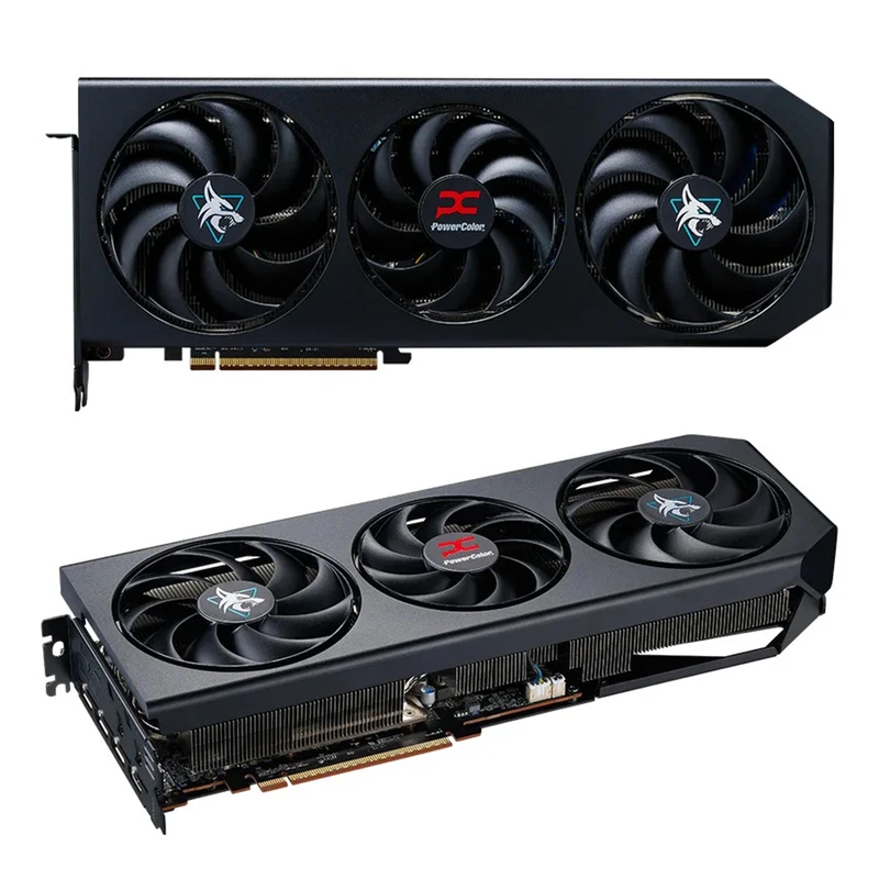 PowerColor Hellhound AMD Radeon RX 9070 XT 16GB GDDR6 Graphics Card (RX9070XT 16G-L/OC)