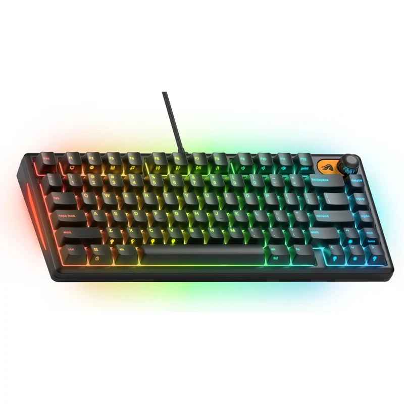 Glorious GMBK 75% Customizable RGB Wired Gaming Keyboard (Black) (GLO-GMBK75-BLK-US)