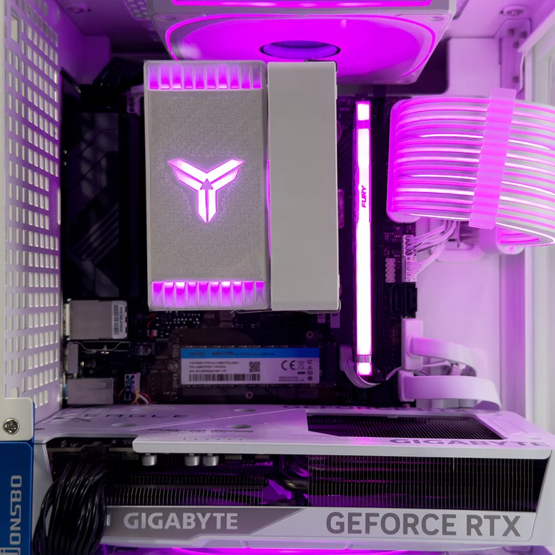 Elite Sigma TK-0 White Desktop Gaming PC | AMD Ryzen 7 7700 | 32GB RAM | 1TB SSD | RTX 5060 TI OC | Windows 11 Pro