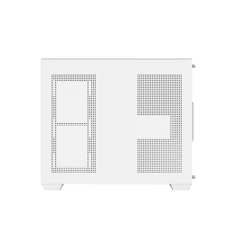 DarkFlash C285MP V2 Exquisite mATX PC Case Tempered Glass Panoramic Side Transparent (White)
