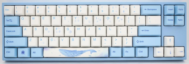 DUCKY MIYA PRO SEA MELODY MECHANICAL KEYBOARD (CHERRY MX BLUE) (MY68NC1N/WBPE7HV)