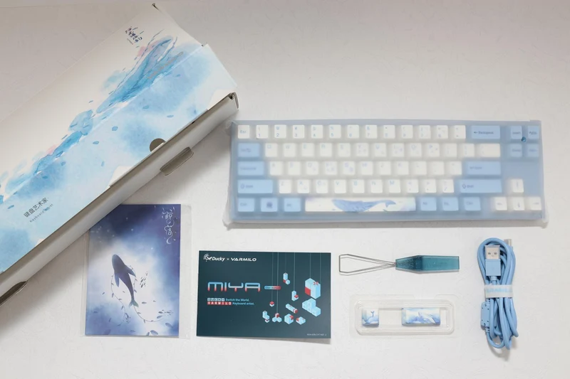DUCKY MIYA PRO SEA MELODY MECHANICAL KEYBOARD (CHERRY MX BLUE) (MY68NC1N/WBPE7HV)