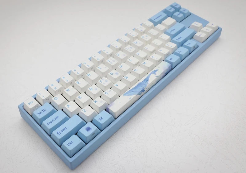 DUCKY MIYA PRO SEA MELODY MECHANICAL KEYBOARD (CHERRY MX BLUE) (MY68NC1N/WBPE7HV)