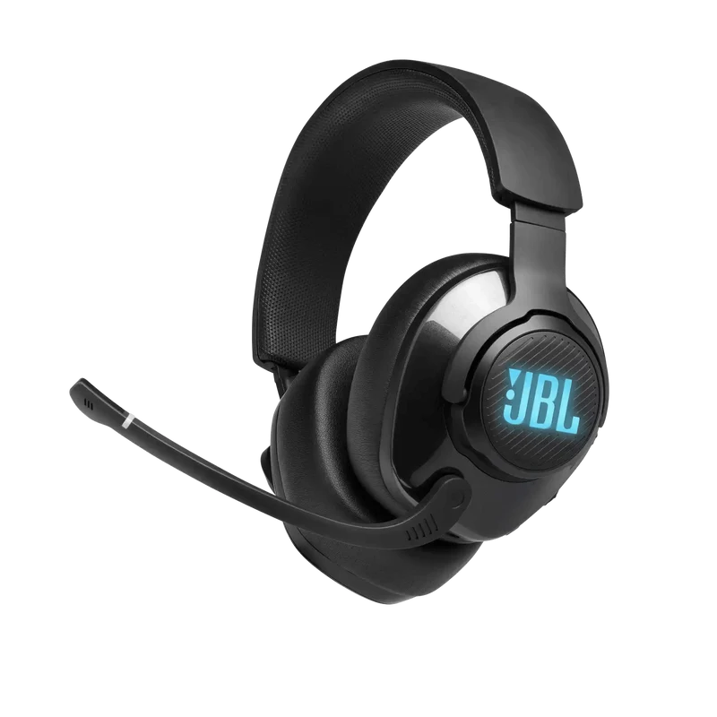 JBL Quantum 400 USB Over Ear Gaming Headset W/ Game Audio Chat Balance Dial (Black)