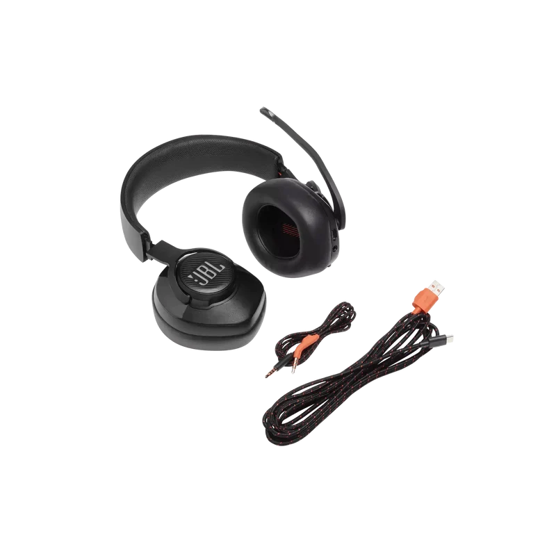 JBL Quantum 400 USB Over Ear Gaming Headset W/ Game Audio Chat Balance Dial (Black)