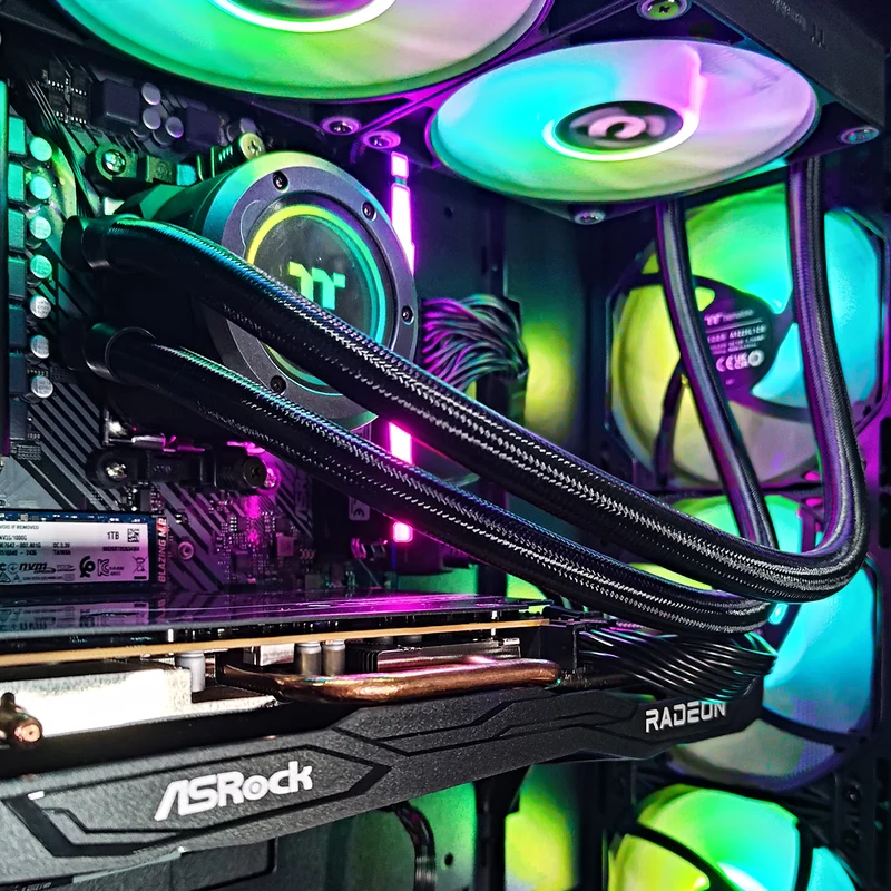 Sigma S200 TG Black Desktop Gaming PC | AMD Ryzen 5 7600 | 16GB RAM | 1TB SSD | RX 7600 | Windows 11 Pro