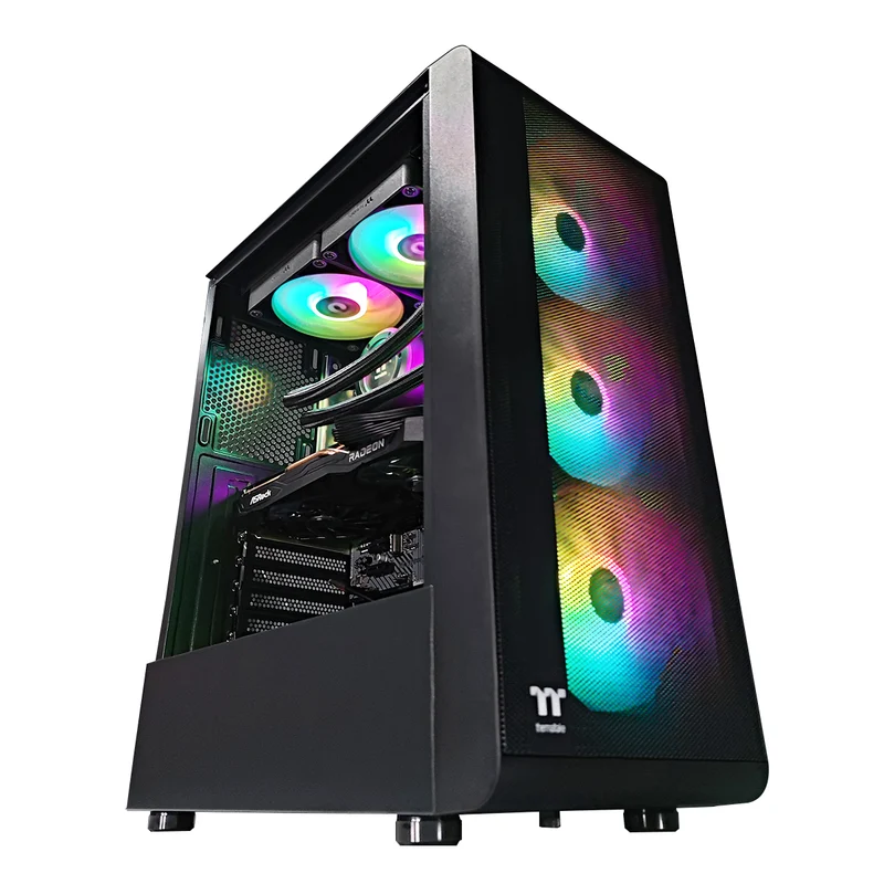 Sigma S200 TG Black Desktop Gaming PC | AMD Ryzen 5 7600 | 16GB RAM | 1TB SSD | RX 7600 | Windows 11 Pro
