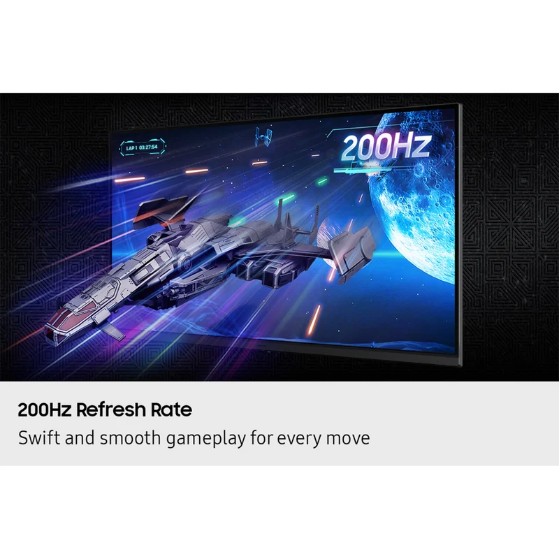 Samsung Odyssey G5 G53F LS27FG530EEXXP 27" QHD (2560x1440) 200Hz 1ms MPRT IPS Gaming Monitor with Tilt Adjustment (Black)
