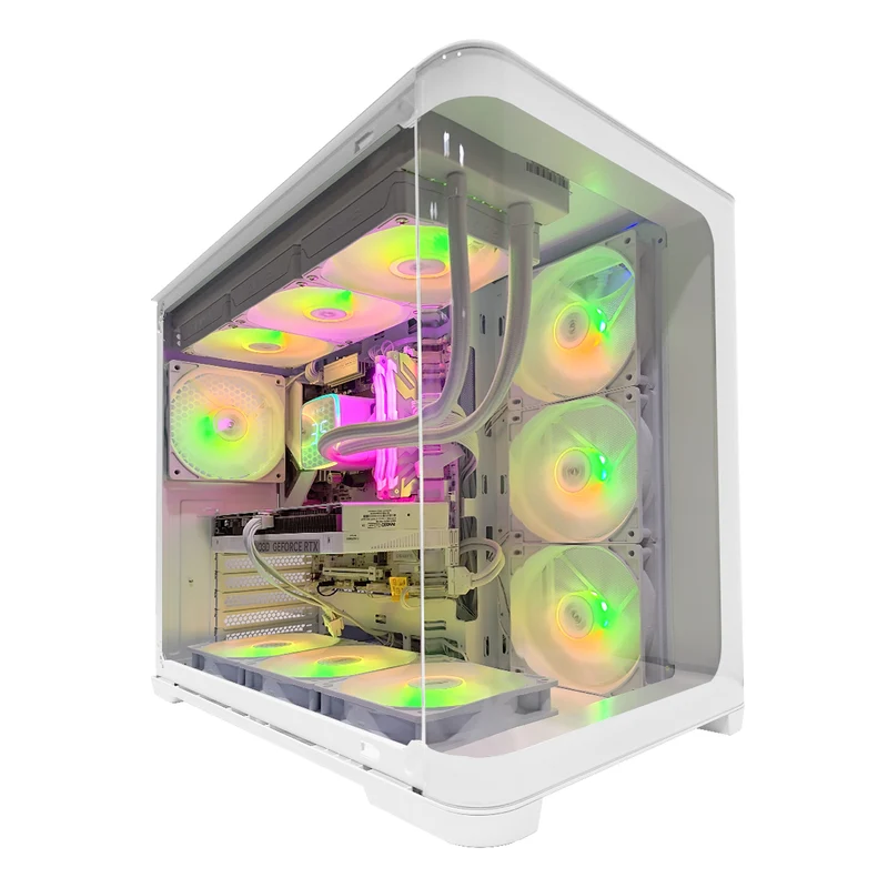 Powered by Gigabyte FrostByte Desktop Gaming PC | AMD Ryzen 7 7800X3D | 32GB RAM | 1TB SSD | RTX 5060 TI | Windows 11 Pro