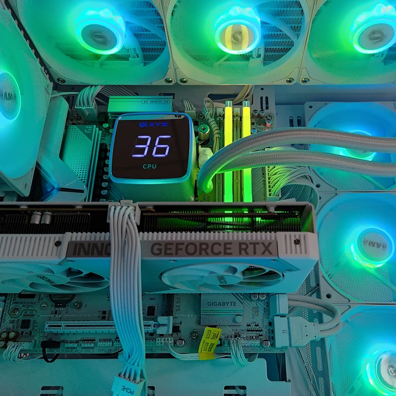 Powered by Gigabyte FrostByte Desktop Gaming PC | AMD Ryzen 7 7800X3D | 32GB RAM | 1TB SSD | RTX 5060 TI | Windows 11 Pro