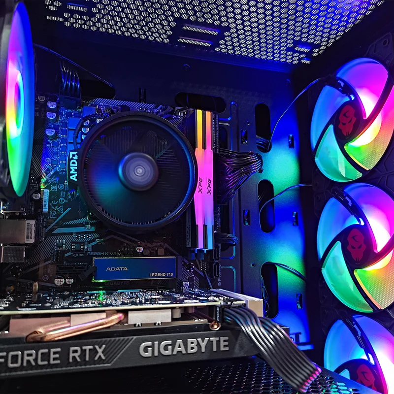 Powered by Gigabyte Campus Core Desktop Gaming PC | AMD Ryzen 5 5500 | 16GB RAM | 512GB SSD | RTX 3050 | Windows 11 Pro