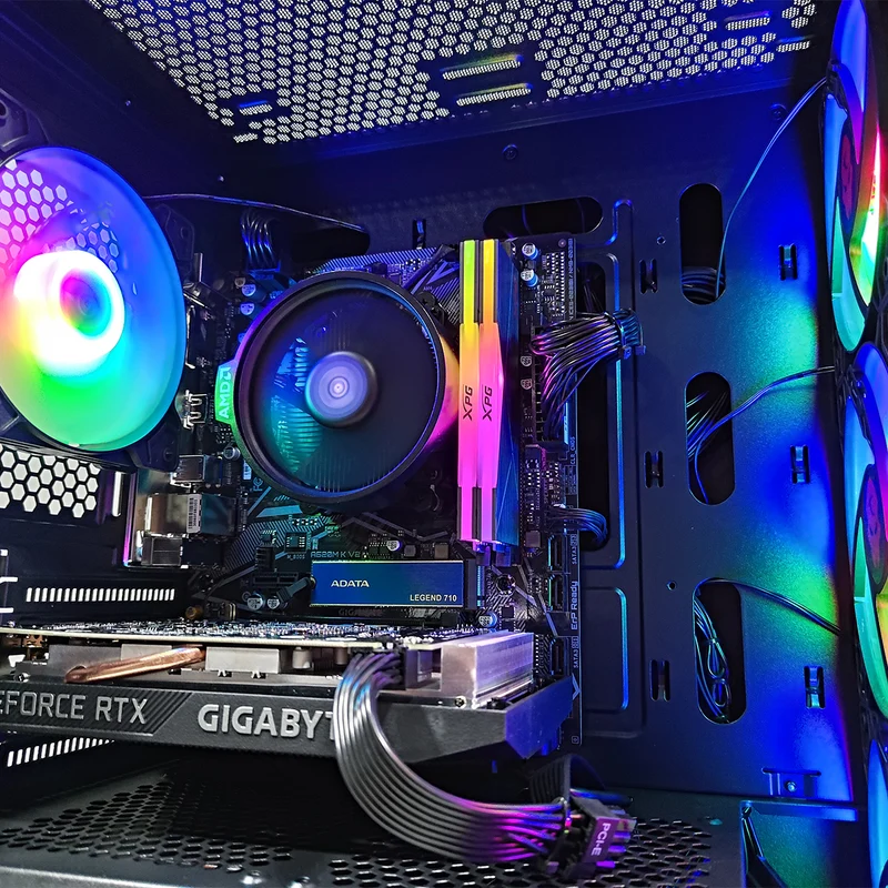 Powered by Gigabyte Campus Core Desktop Gaming PC | AMD Ryzen 5 5500 | 16GB RAM | 512GB SSD | RTX 3050 | Windows 11 Pro
