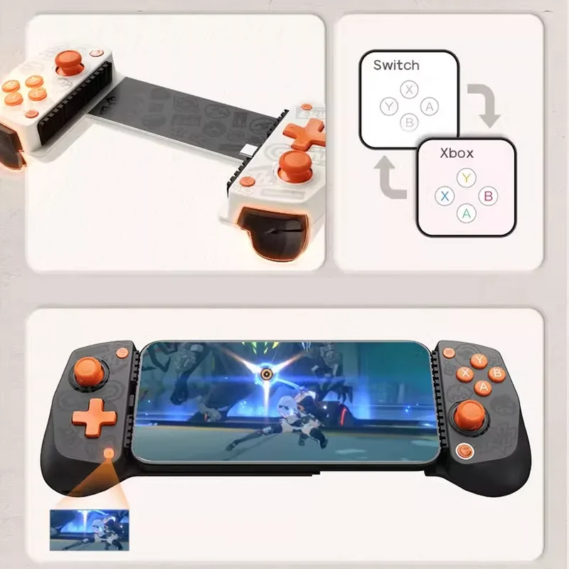 GameSir x Zenless Zone Zero X5 Lite Type-C Wired Mobile Game Controller (Black, White)