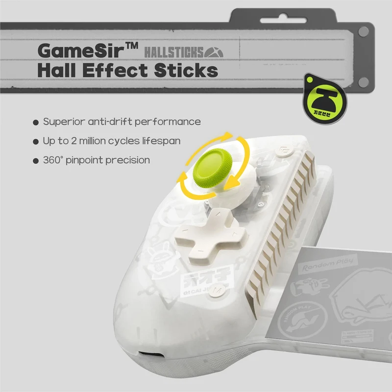 GameSir x Zenless Zone Zero X5S Wireless Game Controller for iOS / PC / Android / Switch (Black, White)