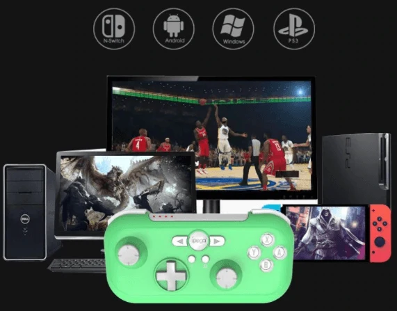 IPEGA WIRELESS MINI CONTROLLER FOR N-SWITCH/ANDROID DEVICES/WINDOWS PC/P3 GREEN (PG-SW021D)