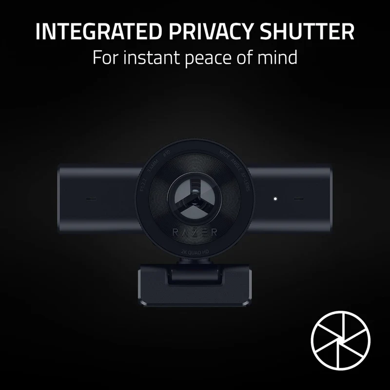 Razer Kiyo V2 X 1440p 60 FPS Webcam for Creators (Black, White, Quartz)