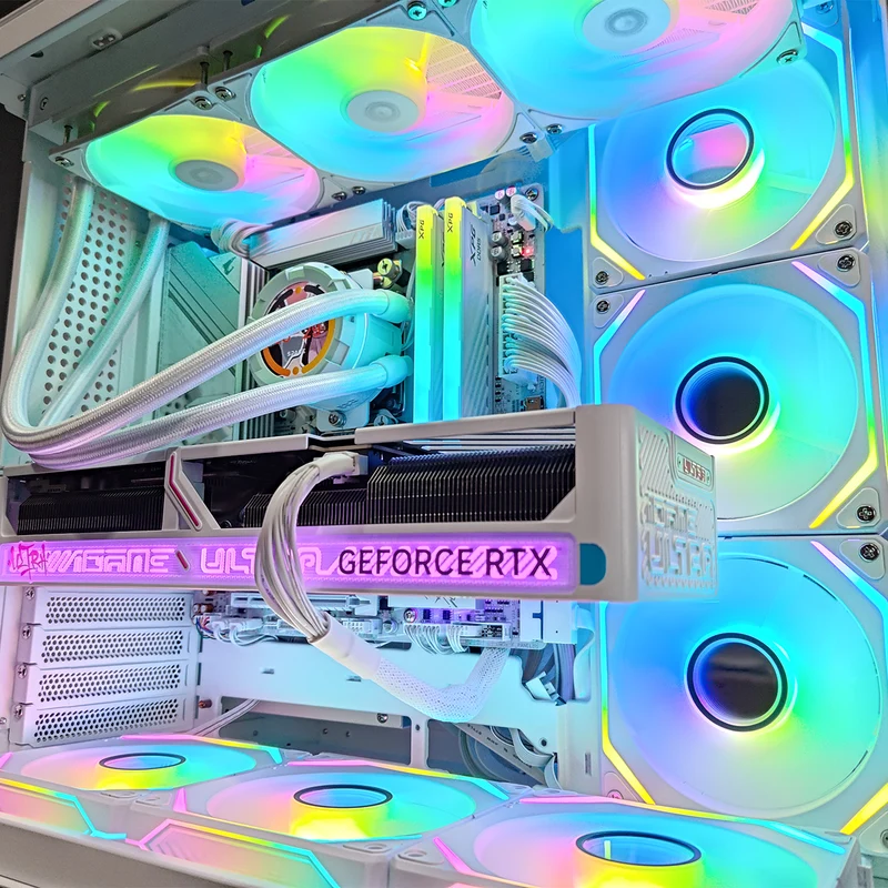 Optima TK-2 White Desktop Gaming PC | AMD 7 9700 X | 32GB RAM | 1TB SSD | RTX 5070 Ti OC | Windows 11 Pro