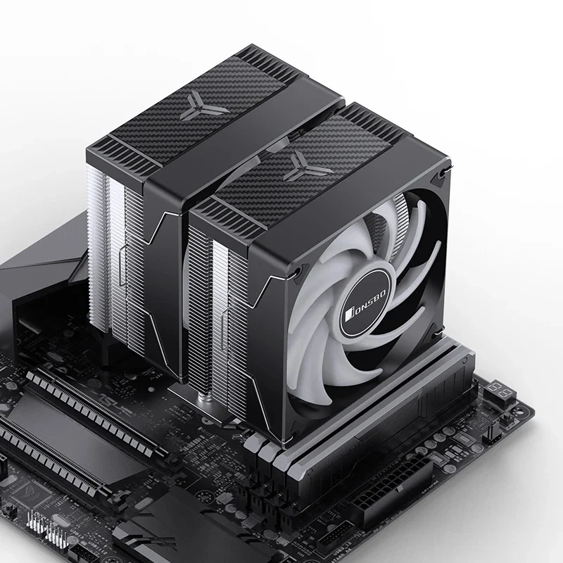 Jonsbo CR-3000E ARGB 120MM Dual-Fan / Dual-Tower CPU Cooler (Black)