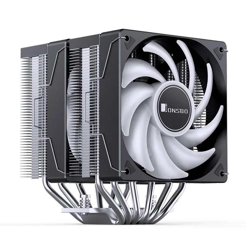 Jonsbo CR-3000E ARGB 120MM Dual-Fan / Dual-Tower CPU Cooler (Black)