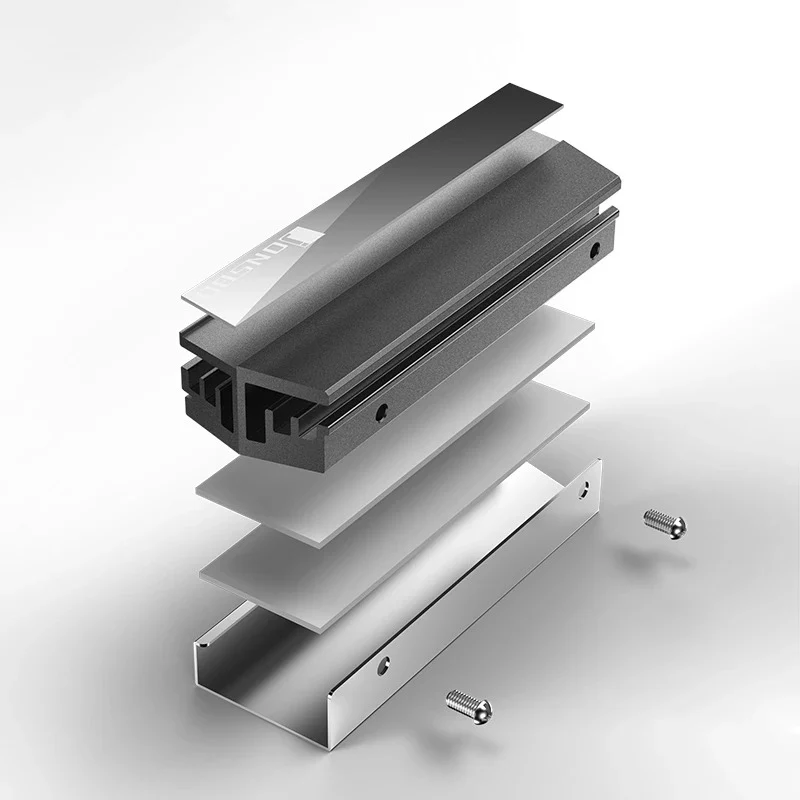 Jonsbo M.2 SSD Air Cooling Radiator (Gray)