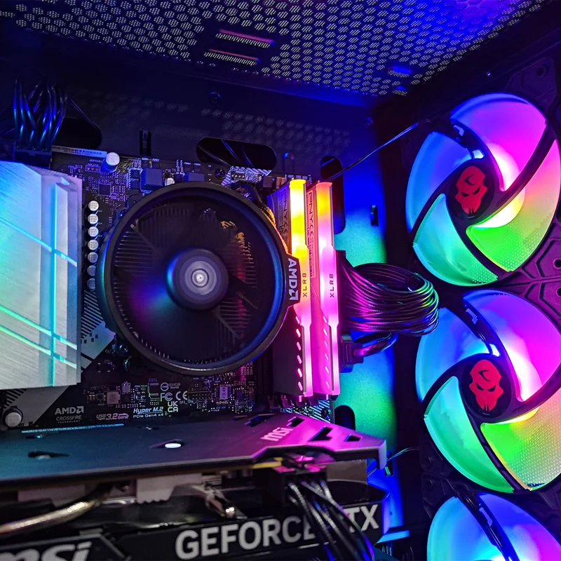 Alpha Ruby Black Gaming PC AMD Ryzen 5 5600 | 32GB RAM | 512GB SSD | RTX 4060 | Windows 11 Pro