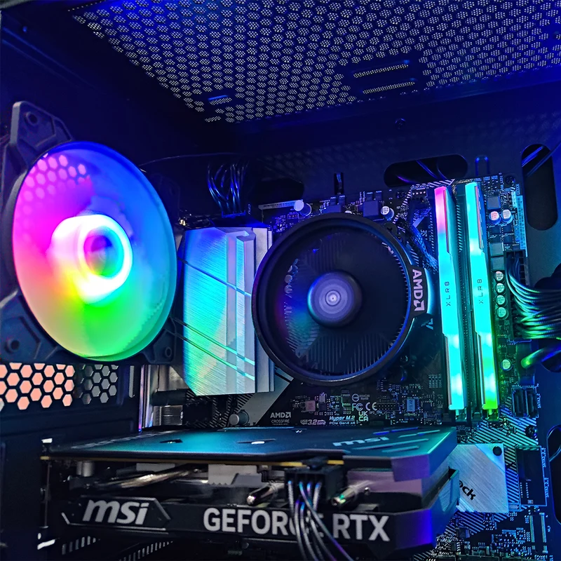 Alpha Ruby Black Gaming PC AMD Ryzen 5 5600 | 32GB RAM | 512GB SSD | RTX 4060 | Windows 11 Pro