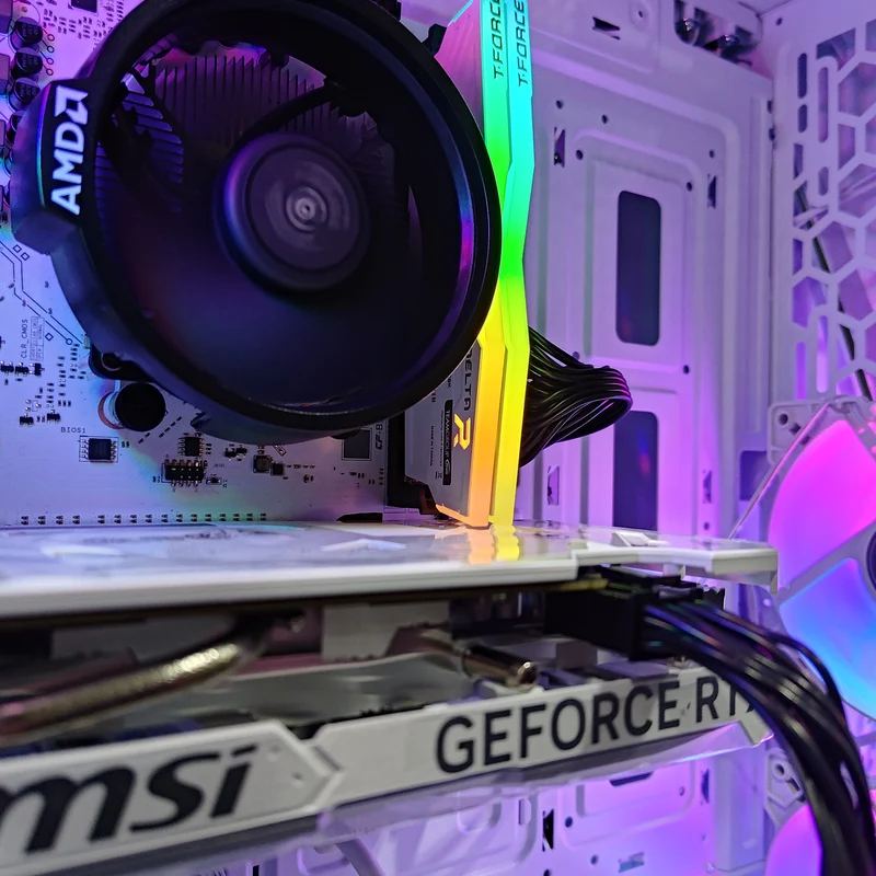 Alpha Vesta White Gaming PC RYZEN 5 5500 | 16GB RAM | 512GB SSD | RTX 4060 | Windows 11 Pro
