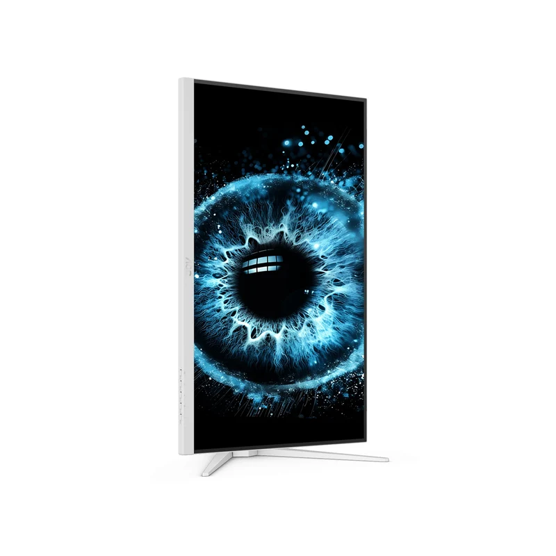 AOC Q27G4SL/WS/69 27" QHD (2560x1440) 320Hz 0.3ms MPRT/1ms GTG Fats IPS Circular Polarized Gaming Monitor with Tilt, Height, Swivel & Pivot Adjustment (White/Silver)