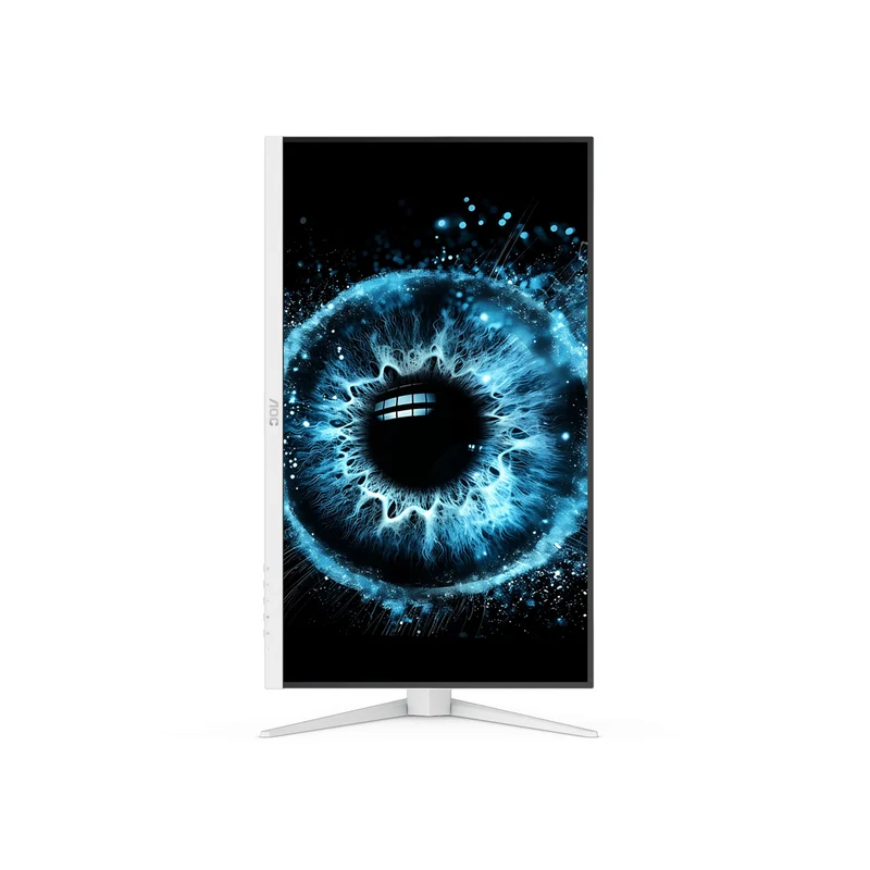 AOC Q27G4SL/WS/69 27" QHD (2560x1440) 320Hz 0.3ms MPRT/1ms GTG Fats IPS Circular Polarized Gaming Monitor with Tilt, Height, Swivel & Pivot Adjustment (White/Silver)