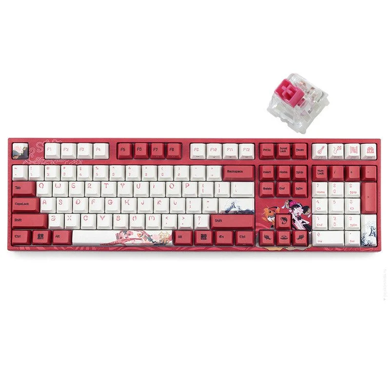 Varmilo VEM108 Koi Mechanical Keyboard (Varmilo EC Rose V2) (A36A039B0A3A01A034)