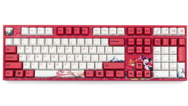 Varmilo VEM108 Koi Mechanical Keyboard (Varmilo EC Rose V2) (A36A039B0A3A01A034)