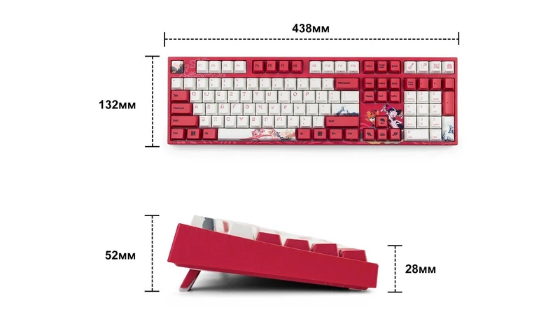 Varmilo VEM108 Koi Mechanical Keyboard (Varmilo EC Rose V2) (A36A039B0A3A01A034)