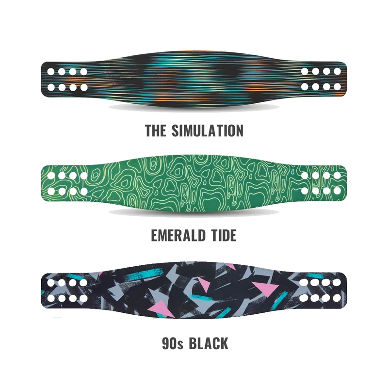Wicked Cushions WC Silicone HeadbandZ for Audeze Maxwell V2 (90s Black, Emerald Tide, The Simulation)
