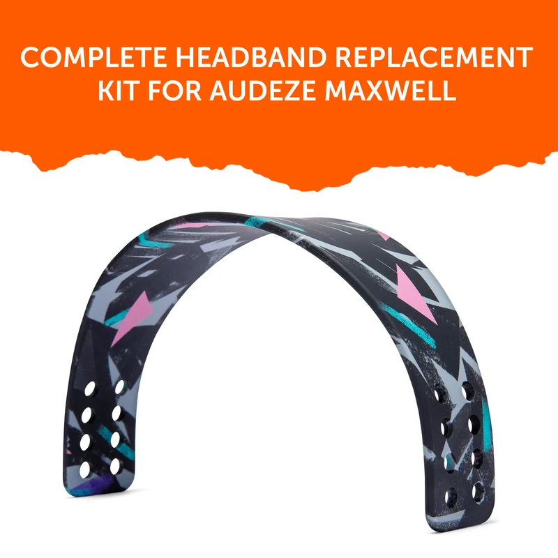 Wicked Cushions WC Silicone HeadbandZ for Audeze Maxwell V2 (90s Black, Emerald Tide, The Simulation)