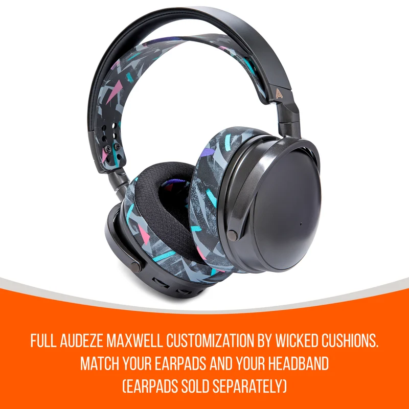 Wicked Cushions WC Silicone HeadbandZ for Audeze Maxwell V2 (90s Black, Emerald Tide, The Simulation)
