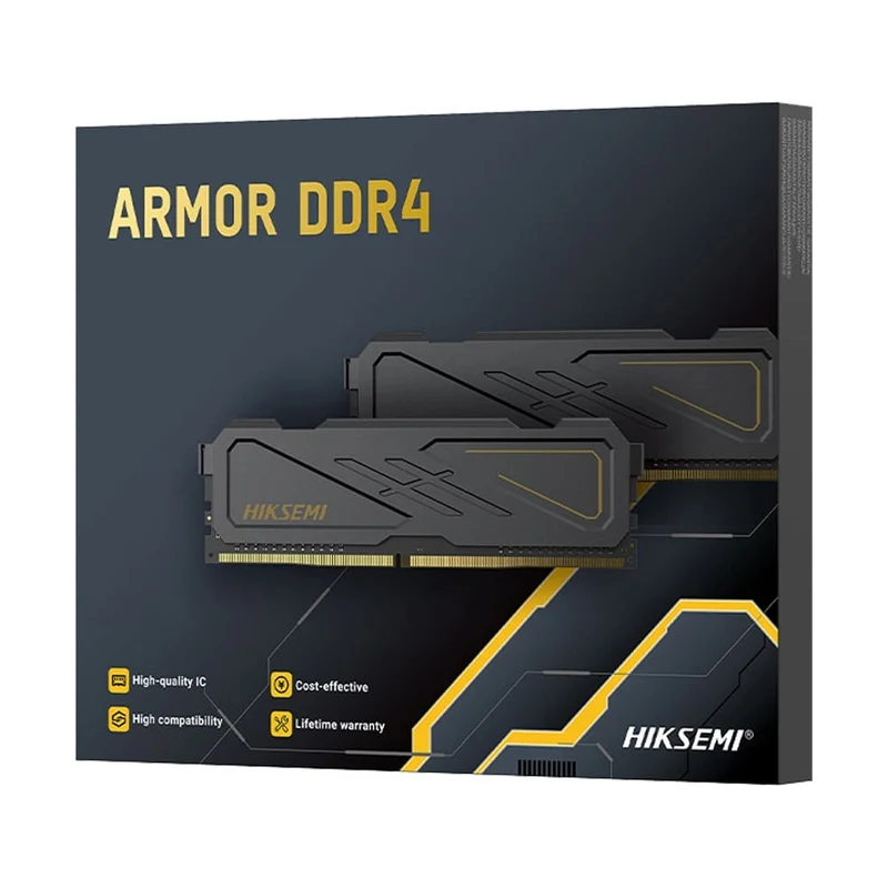 Hiksemi Armor 16GB (8GBx2) DDR4 3200MHz 288pin UDIMM Gaming Memory (HSC416U32D3)