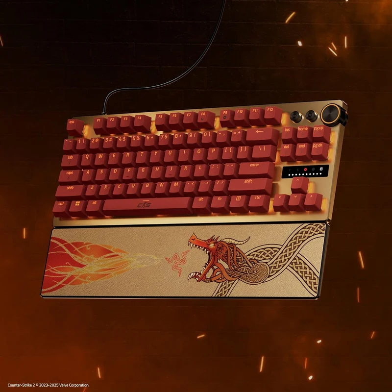 Razer Huntsman V3 Pro Tenkeyless Analog Optical Esports Keyboard (Counter-Strike 2 Ed.)