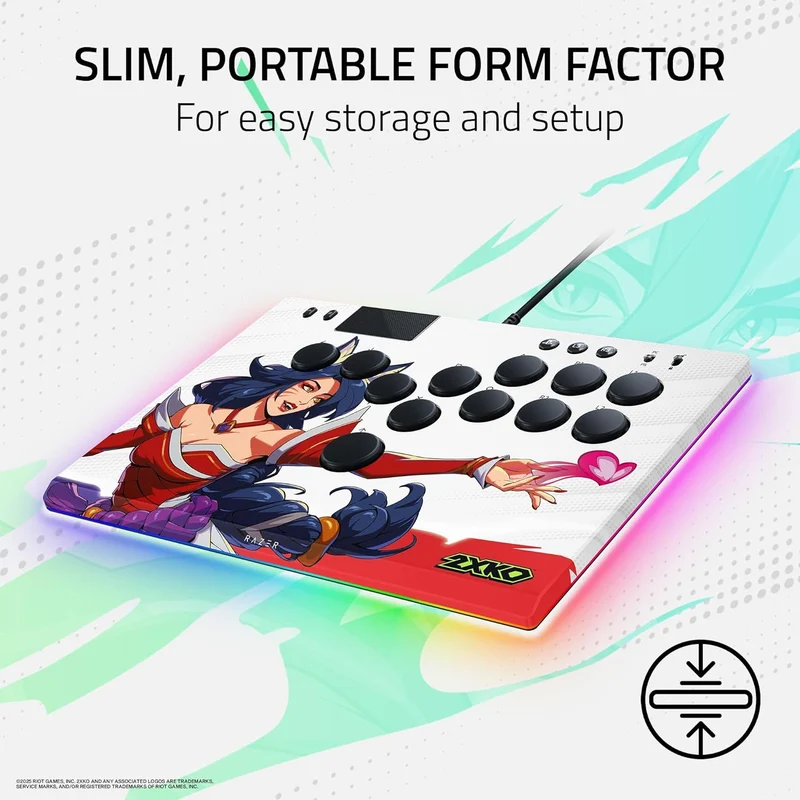 Razer Kitsune All-Button Optical Arcade Controller for PS5 & PC (2XKO Ed.)