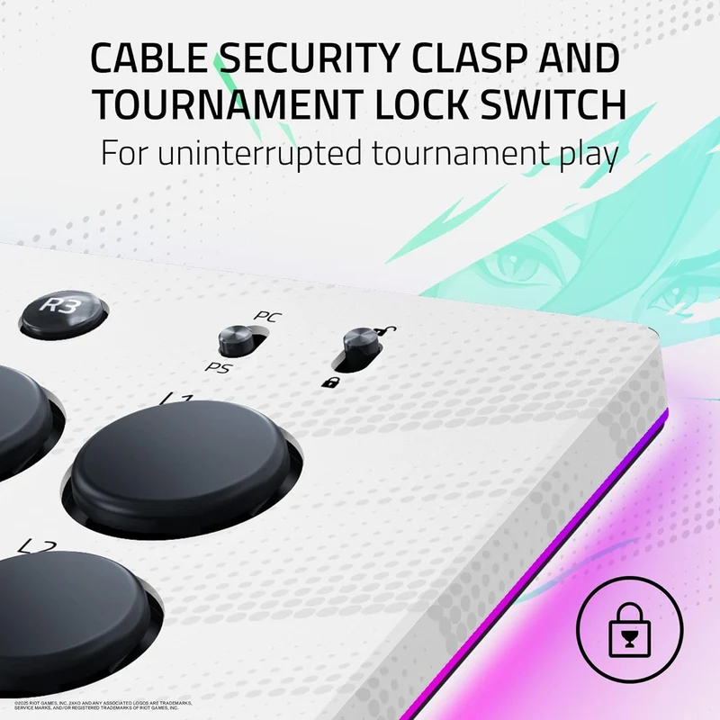 Razer Kitsune All-Button Optical Arcade Controller for PS5 & PC (2XKO Ed.)