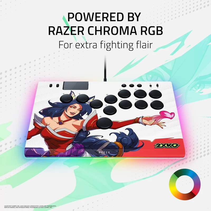 Razer Kitsune All-Button Optical Arcade Controller for PS5 & PC (2XKO Ed.)