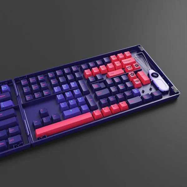 Akko Neon PBT Full Keycaps Set (ASA/Cherry) 157 Keys