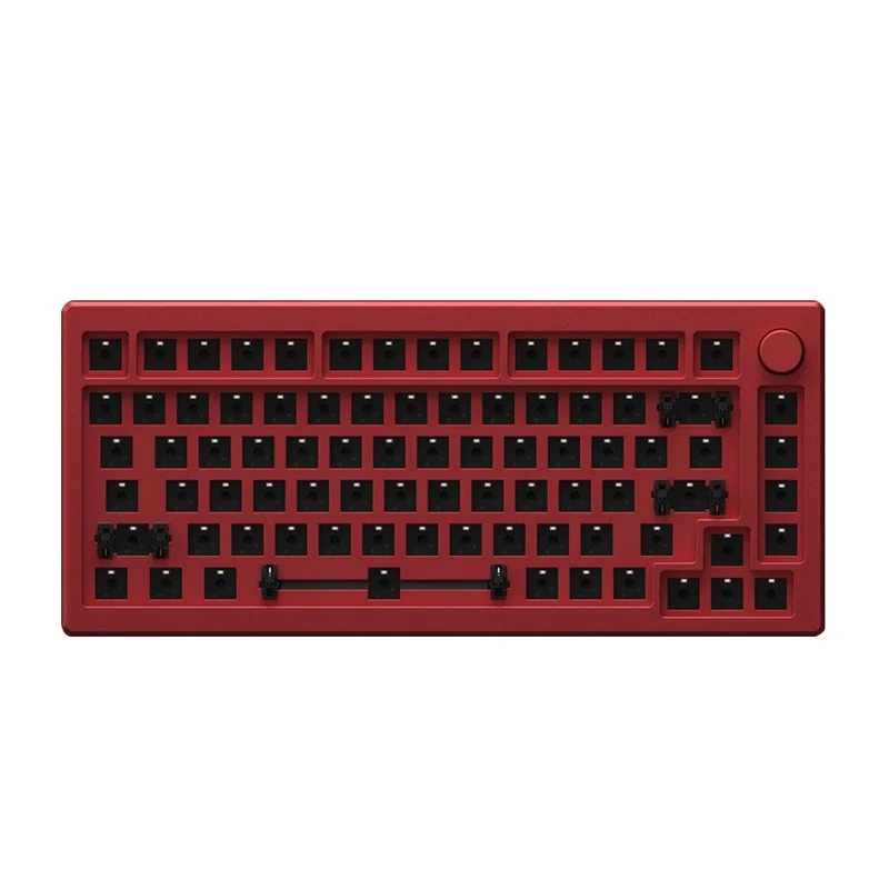 Akko MOD007 V2 RGB Hot-Swappable Mechanical Keyboard DIY Kit with Gasket Mount Structure (Red)