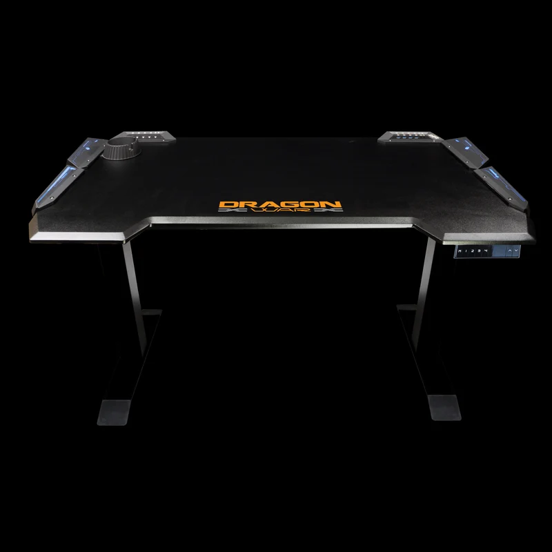 Dragonwar Height Adjustable RGB Light Effect Gaming Desk 3 Fold (GT-007)