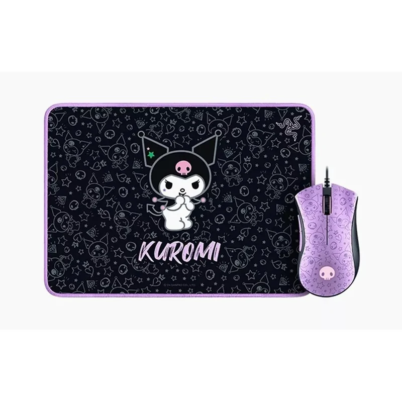 Razer x Sanrio Kuromi DeathAdder Essential Gaming Mouse & Mousepad Bundle