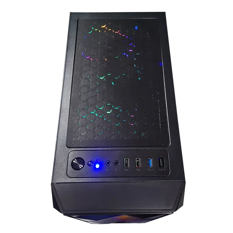 Alpha Megatron Black Desktop Gaming PC | AMD Ryzen 5 5600 | 16 GB RAM | 500 GB SSD | RX 6600 | Windows 11 Pro