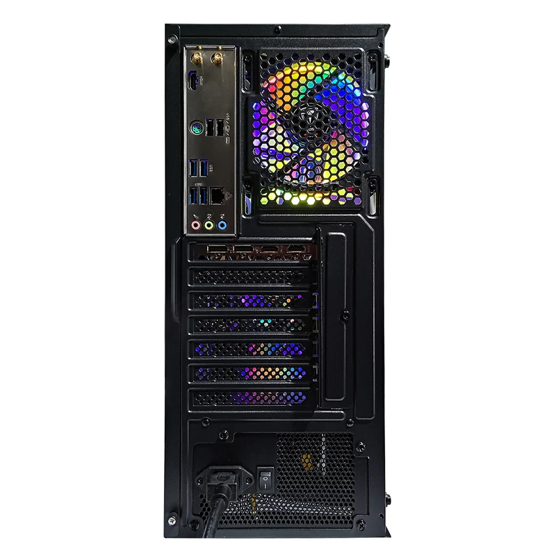 Alpha Megatron Black Desktop Gaming PC | AMD Ryzen 5 5600 | 16 GB RAM | 500 GB SSD | RX 6600 | Windows 11 Pro