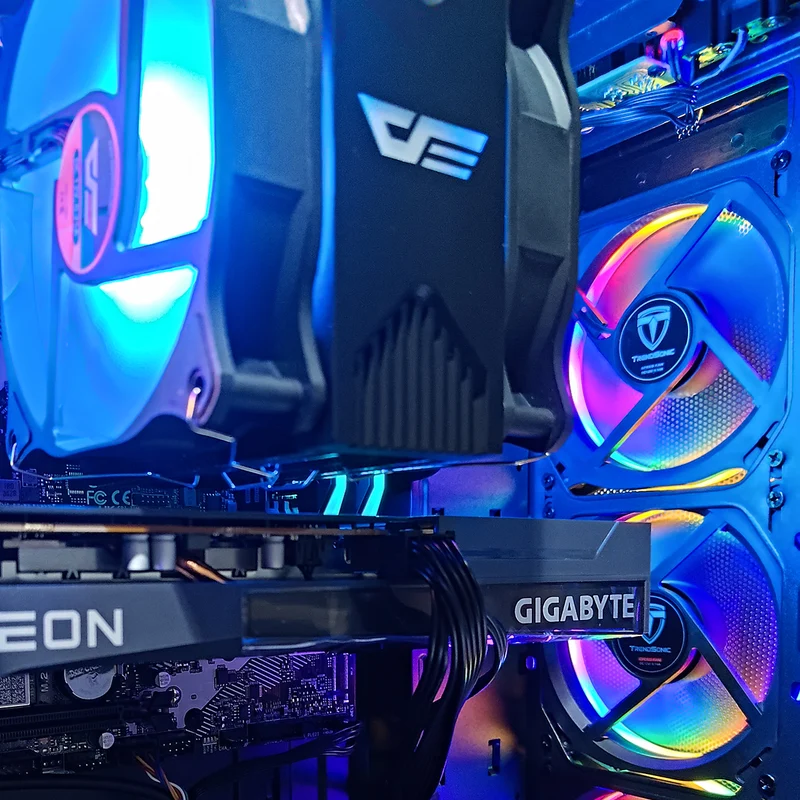 Alpha Megatron Black Desktop Gaming PC | AMD Ryzen 5 5600 | 16 GB RAM | 500 GB SSD | RX 6600 | Windows 11 Pro
