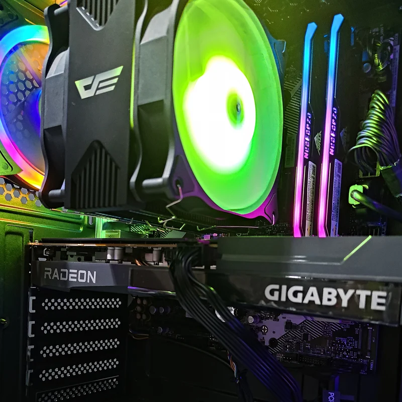 Alpha Megatron Black Desktop Gaming PC | AMD Ryzen 5 5600 | 16 GB RAM | 500 GB SSD | RX 6600 | Windows 11 Pro