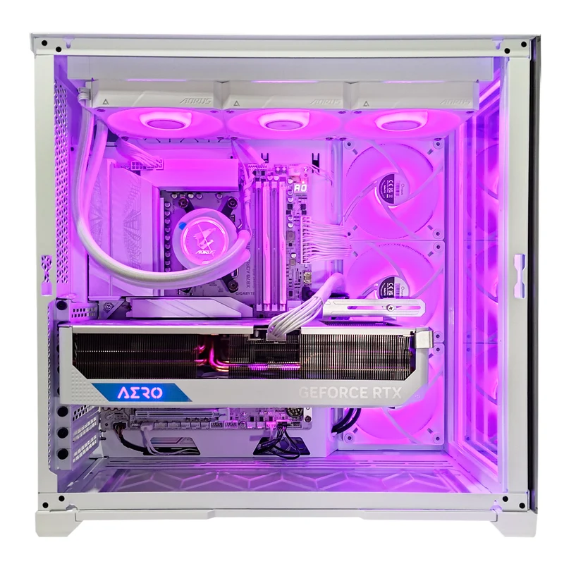 Ultra Magniumgear Neo Qube 2 White Desktop Gaming PC | AMD Ryzen 9 9900X | 64 GB RAM | 2 TB SSD | RTX 4080 Super | Windows 11 Pro