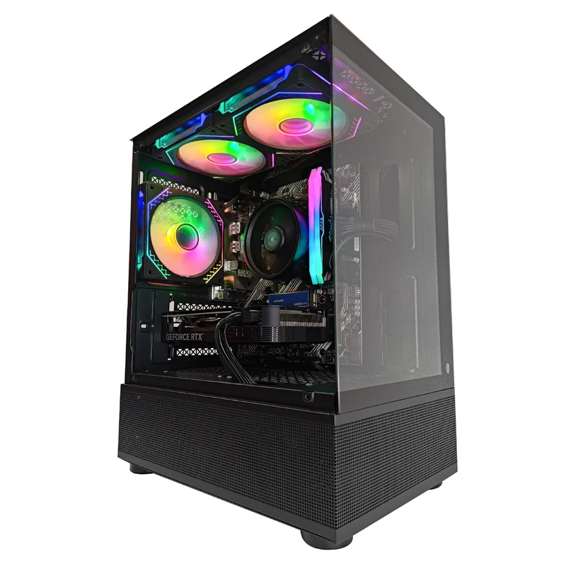 Alpha Reyna Black Desktop Gaming PC | AMD Ryzen 5 5600 | 16GB RAM | 512GB SSD | RTX 4060 | Windows 11 Pro